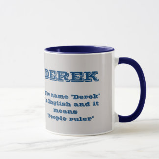 Taza Derek Name Mug