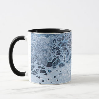 Taza Deriva oceánica abstracta azul y gris