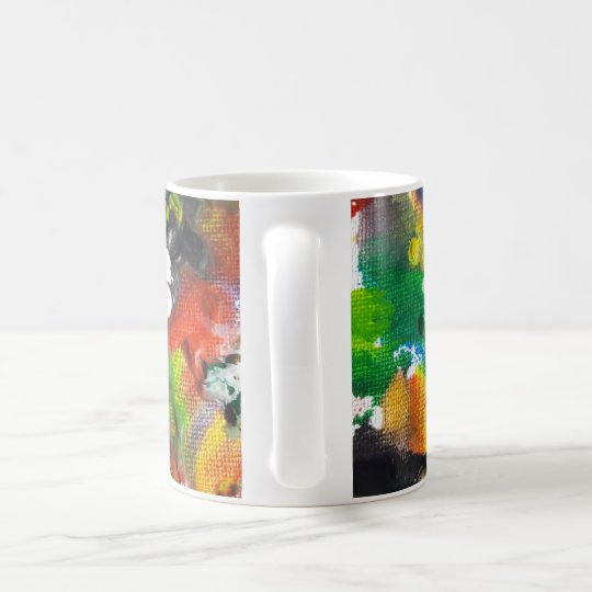 Taza derretida del arte del creyón