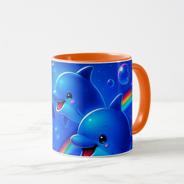 Taza Des dauphins joyeux (Anverso derecho)