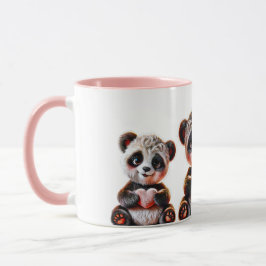 Taza Des pandas au grand coeur.