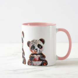 Taza Des pandas au grand coeur.