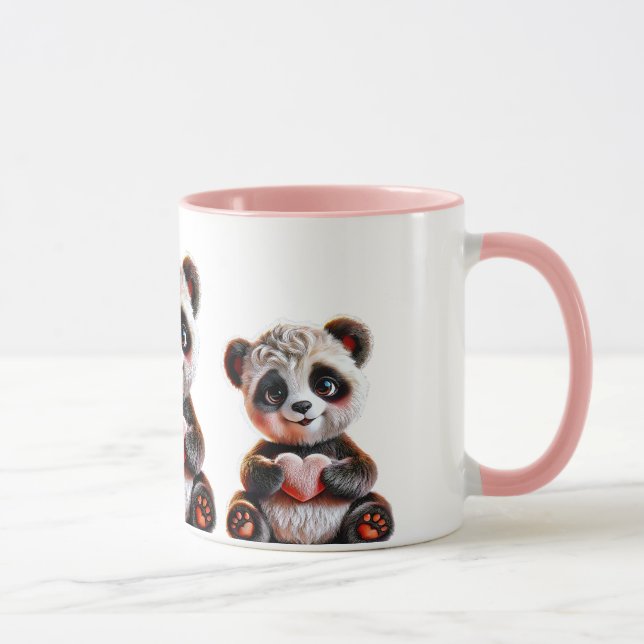 Taza Des pandas au grand coeur. (Derecha)