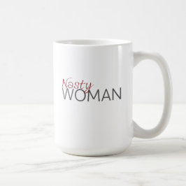 Taza desagradable de la mujer