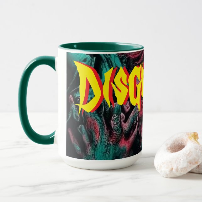 Taza Desagradable lanzamiento de música Mug (Con donut)