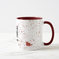 Taza desautorizada de CSI del salpicón de la