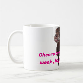 Taza desayuno con perrito divertido