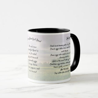 Taza Desayuno cursi Tazón Receta Mug
