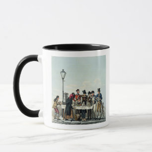 Taza Desayuno de la calle grabado por G.Hunt, 1825