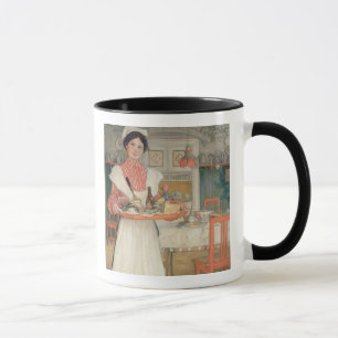 Taza Desayuno que lleva en una bandeja, 1904 de Martina