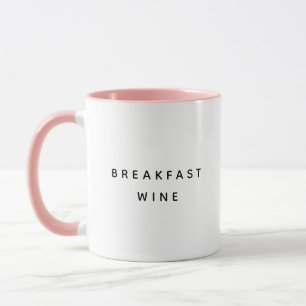 Taza Desayuno Wine Gracioso Cita A La Moda Dos Tonos