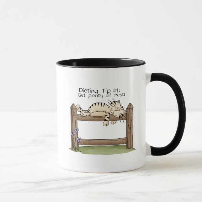 Taza Descansa mucho - Ringer Mug (Derecha)