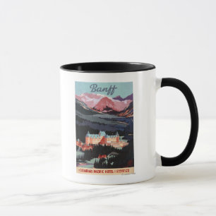 Taza Descripción del poster de Banff Springs Hotel