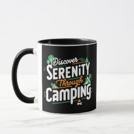 Taza Descubre la serenidad a través del camping