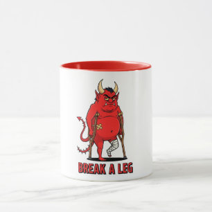 Taza Desea Suerte Diablo Rojo