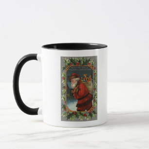 Taza Deseándole feliz marchar de ChristmasSanta