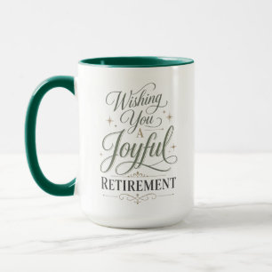 Taza Deseándole un Feliz Jubilación Nombre Personalizad
