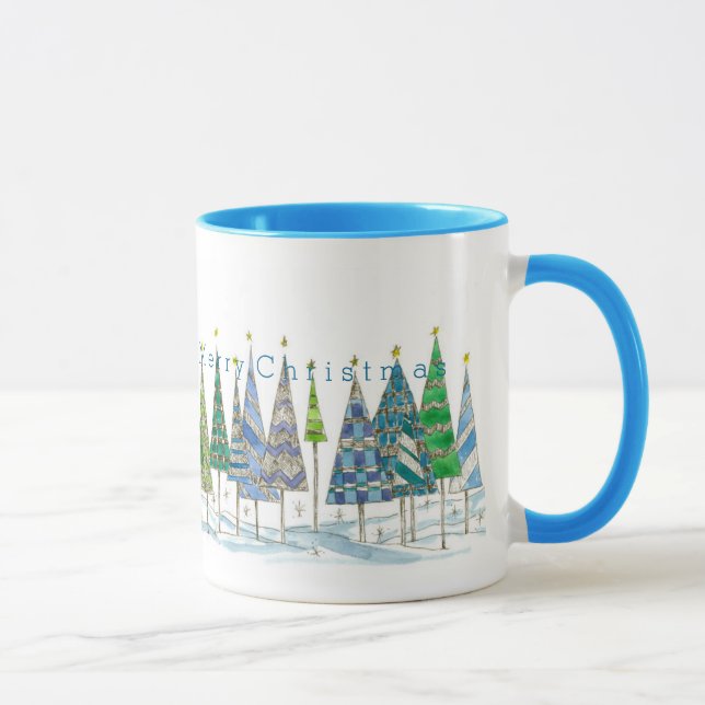 Taza Deséenle Un Arte Muy Feliz De Navidad (Derecha)