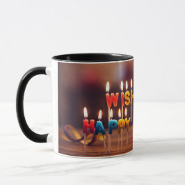 TAZA DESEO QUE TE FELIZ CUMPLEAÑOS