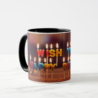 TAZA DESEO QUE TE FELIZ CUMPLEAÑOS