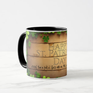 Taza Deseos Afortunados de San Patricio 🍀