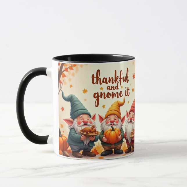 Taza Deseos de Acción de Gracias gnome (Izquierda)