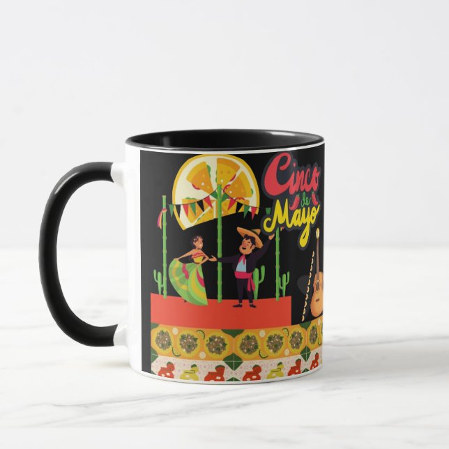 Taza Desert Bloom Fiesta black  (Izquierda)
