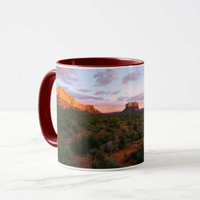 Taza Desierto del amanecer de Sedona Arizona (Anverso izquierdo)