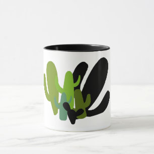 Taza Desierto Saguaro Cactus Retro Mug