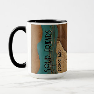 Taza Desierto Turquesa Oasis Duna Miraje Terroso Texto
