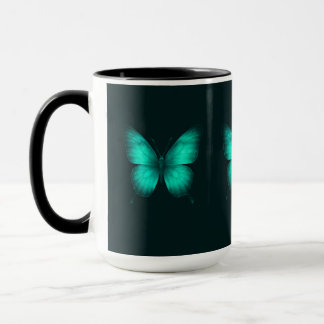 Taza DESIGN BORBOLETAS VERDES Caneca Combo