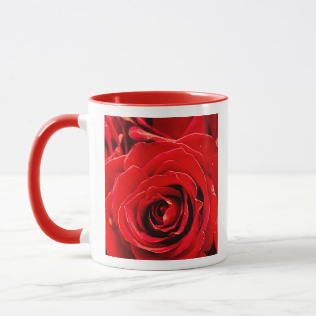 Taza Desire Red Roses 11oz Two-Tone Mug Red (Izquierda)