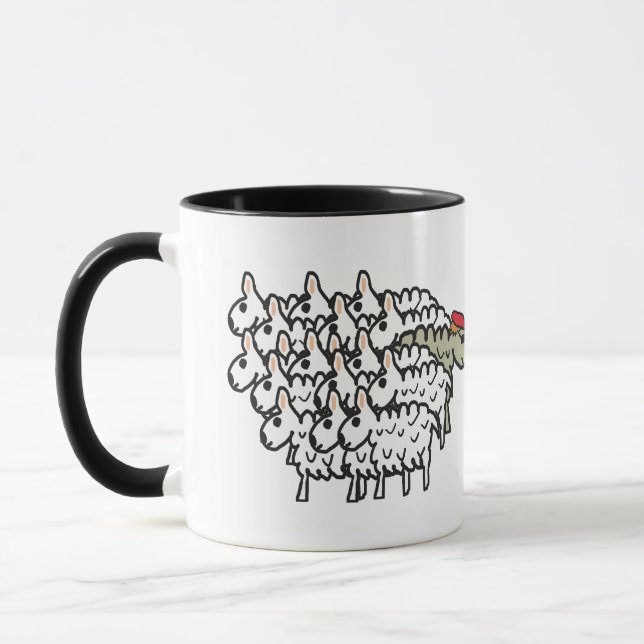 Taza Desobedecer a la oveja negra (Izquierda)