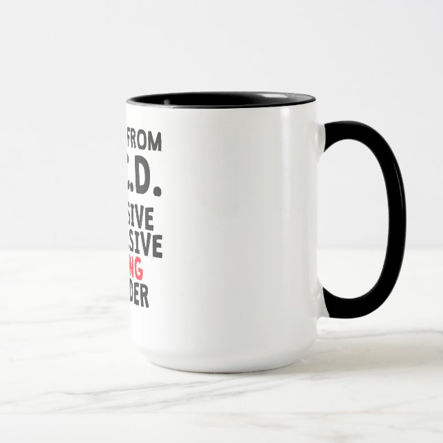 Taza Desorden de ciclo obsesivo (Derecha)
