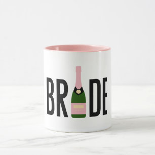 Taza Despedida de soltera Champán Rosa Novia 