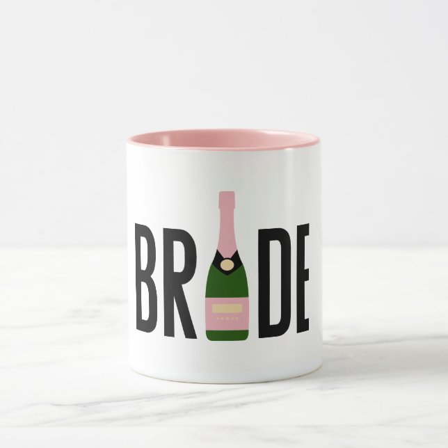Taza Despedida de soltera Champán Rosa Novia  (Centro)