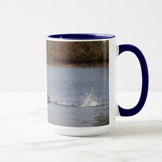 Taza Despegue de cisne, foto de pájaro salvaje (Derecha)