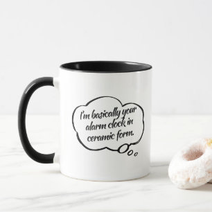 Taza Despertar con una risa humorístico para amantes de
