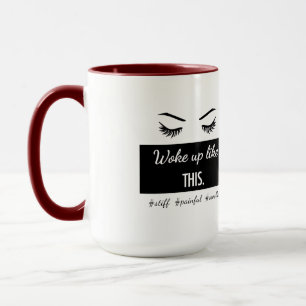 Taza Despertó como este las pestañas asaltan en 5