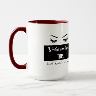 Taza Despertó como este las pestañas asaltan en 5