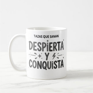 Taza Despiértate y conquista – Tazas motivación