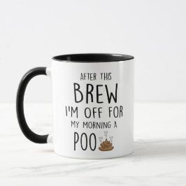Taza Después de esta erupción, me voy a por un poo, reg