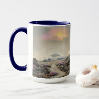 Taza Después de la lluvia (arte paisajístico de acuarel