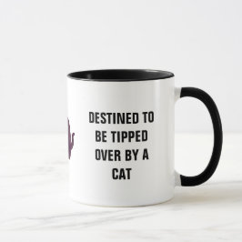 Taza Destinado para ser volcado por el gato