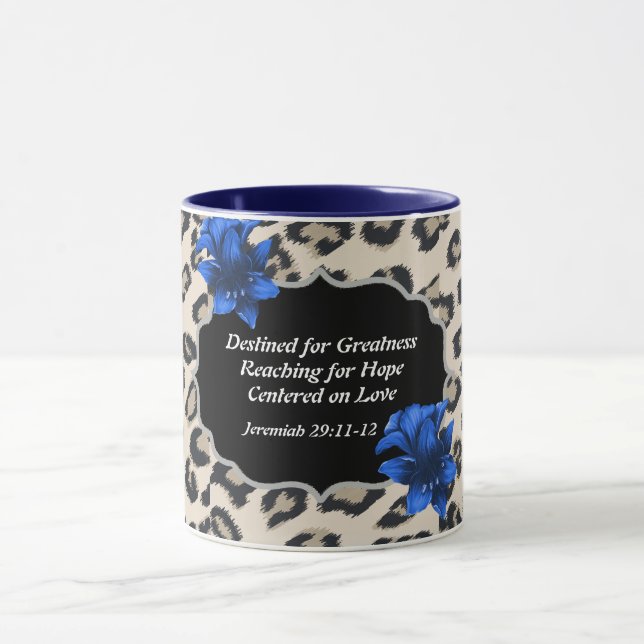 Taza Destinados a la grandeza de la impresión de animal (Centro)