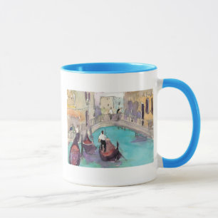 Taza Destinos Acuarela Venecia Gondola