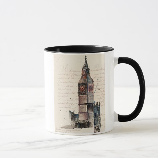 Taza Destinos | Cartas antiguas del Big Ben (Derecha)