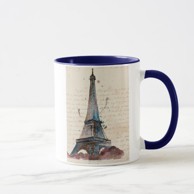 Taza Destinos | Cartas De La Torre Eiffel (Derecha)