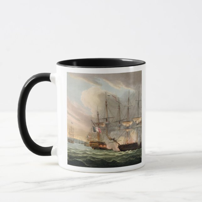 Taza Destrucción de la flota francesa en caminos (Izquierda)