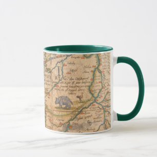 Taza Detalle de África de un globo